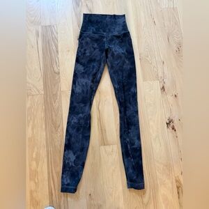Lululemon Align Pant Diamond Dye Asphalt Grey True Navy Sz 0